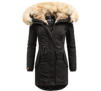 Navahoo Bombii - Parka de invierno con capucha para mujer (talla XS-XXL), Negro , L