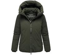 Navahoo Cálida chaqueta de invierno para mujer con cremallera de 2 vías, luz de flores, 14 XS-5XL, verde oscuro, XL