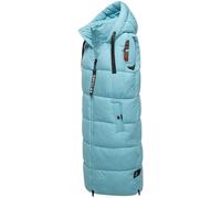 Navahoo Chaleco largo sin mangas para mujer, chaqueta de invierno cálido, tallas XS-3XL, azul celeste, M