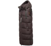 Navahoo Chaleco largo sin mangas para mujer, chaqueta de invierno cálido, tallas XS-3XL, marrón, XS
