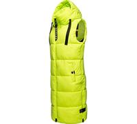 Navahoo Chaleco largo sin mangas para mujer, chaqueta de invierno cálido, tallas XS-3XL, verde neón, S