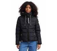 Navahoo Chaqueta acolchada de invierno para mujer, cuello alto, forro B930, Negro , XS