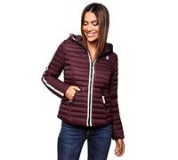 Navahoo Chaqueta acolchada para mujer B811, borgoña, M