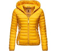 Navahoo - Chaqueta de entretiempo para mujer, ligera con capucha acolchada - Soy guapa - XS-XXL, amarillo, XS