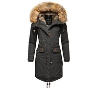 Navahoo Chaqueta de invierno para mujer, parka de invierno cálida con capucha Rosinchen XS-XXL, antracita, XS