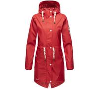 NAVAHOO Chaqueta funcional 'Tropical Storm' rojo fuego / blanco, Talla S