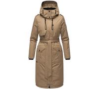 Navahoo Hokulanii - Abrigo de invierno para mujer, cálido, parka larga con cuello alto y capucha suave, tallas XS-XXL, gris topo oscuro, XXL