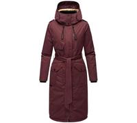 Navahoo Hokulanii - Abrigo de invierno para mujer, cuello alto y capucha suave, tallas XS-XXL, burdeos, L