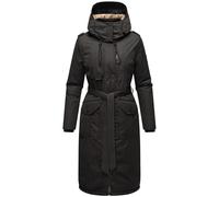 Navahoo Hokulanii - Abrigo de invierno para mujer, cuello alto y capucha suave, tallas XS-XXL, Negro , S