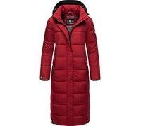 Navahoo Isalie - Abrigo de invierno para mujer, cálido, con capucha extraíble, tallas XS-XXL, rojo oscuro, S