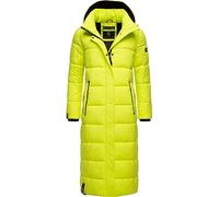 Navahoo Isalie - Abrigo de invierno para mujer, cálido, con capucha extraíble, tallas XS-XXL, verde neón, L