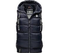 Navahoo Kassidy - Chaleco acolchado para mujer (ligero, con capucha, tallas XS-3XL), azul marino, S