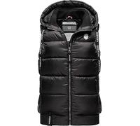 Navahoo Kassidy - Chaleco acolchado para mujer (ligero, con capucha, tallas XS-3XL), Negro , S