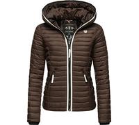 Navahoo Kimuk Prc - Chaqueta de entretiempo para mujer, ligera, acolchada, corta, con capucha, Color marrón oscuro., M