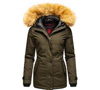 Navahoo Laura Chaqueta Guateada de Invierno para Mujer Oliva XS