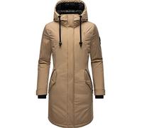 Navahoo Letiziaa - Abrigo de invierno con capucha para mujer, parka XS-3XL, pardo, XXL
