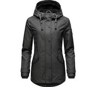 Navahoo Lindraa - Chaqueta de invierno corta para mujer, impermeable, forro cálido, con capucha, tallas XS-3XL, Negro , M