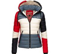 Navahoo Lulana Multikulti - Chaqueta de entretiempo para mujer, ligera, con bloques de colores, tallas XS-3XL, Tricolor francés multicolor, M