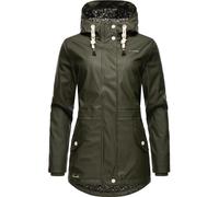 Navahoo Mujer Funktions-Jacke Abrigo de Lluvia Parka Impermeable Oceans Corazón