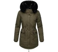 NAVAHOO Parca de invierno 'Sweety Deluxe' caqui / negro, Talla XS