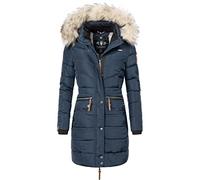 Navahoo Paula Abrigo Guateado Largo de Invierno para Mujer con Pelo 12 Colores XS-XXL