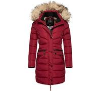 Navahoo Paula - Abrigo largo de invierno para mujer tipo puffer con piel sintética, 12 colores, tallas XS-XXL, S