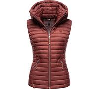 Navahoo Shadaa Chaleco Acolchado de Entretiempo para Mujer Rojo Oscuro M