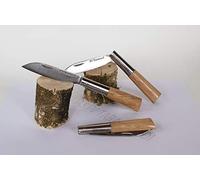 Navaja artesanal TARAMUNDI de punta recta y roble natural Caza, Pesca, Camping, Outdoor, Supervivencia y Bushcraft + Portabotellas de regalo