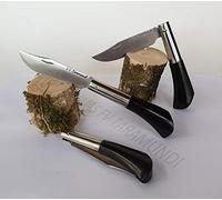 Navaja artesanal TARAMUNDI ebano Caza, Pesca, Camping, Outdoor, Supervivencia y Bushcraft + Portabotellas de regalo