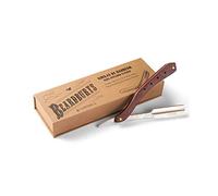 Navaja Barberia Shaving Art Beardburys, Aleación de Metales Premium y Mango de Madera