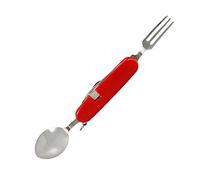 Navaja con cubiertos para camping, juego de comida, tenedor, cuchillo, cuchara, tenedor, cuchara y tenedor, #37510