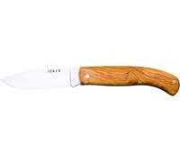 Joker Navaja de Bolsillo NO78, Hoja INOX 420 de 8 cm, puño Olivo, Herramienta de Pesca, Caza, Camping y Senderismo