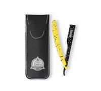 Navaja de Carril para Afeitado con Mango de Plástico Bicolor Neón | Negro y Amarillo | Blessed