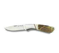 Navaja de caza ifield camper el29043, mango de asta de ciervo, hoja de