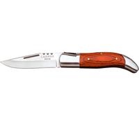 Navaja de caza laguiole joker con cachas de madera roja y hoja de 9 cm