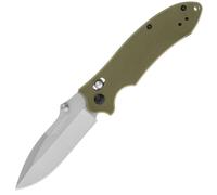Navaja en color verde. apertura manual, hoja de 8,4 cm de acero 3cr13,