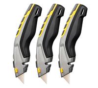 Navaja Multiusos, Cúter Retráctil de Metal Resistente, Mango Ligero con Compartimento for Hojas (con 3 Hojas)(*3)