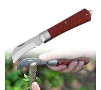 Navaja para Injertar de Jardinería - Cuchillo de Injerto Plegable de Acero Inoxidable para Árboles y Jardín - 1 PC