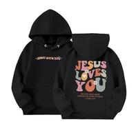 Navaja Rescate Guardia Sudaderas con Capucha Informales de Manga Larga para niñas, Lindas Sudaderas con Bolsillo de Forro Polar de Gran tamaño Sudadera Amarilla (Black, 9-10 Years)