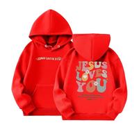 Navaja Rescate Guardia Sudaderas con Capucha Informales de Manga Larga para niñas, Lindas Sudaderas con Bolsillo de Forro Polar de Gran tamaño Sudadera Amarilla (Red, 8-9 Years)
