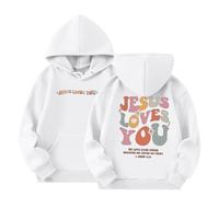 Navaja Rescate Guardia Sudaderas con Capucha Informales de Manga Larga para niñas, Lindas Sudaderas con Bolsillo de Forro Polar de Gran tamaño Sudadera Amarilla (White, 6-7 Years)