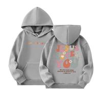 Navaja Rescate Guardia Sudaderas con Capucha Informales de Manga Larga para niñas, Lindas Sudaderas con Bolsillo de Forro Polar de Gran tamaño Sudadera Amarilla (Grey, 8-9 Years)