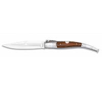 Navaja serrana albainox, mango de madera stamina, hoja de 12 cm de ace