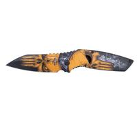 Navaja táctica n195 third diseño calavera naranja impresión 3d mang