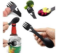 Navaja Tenedor, Witbicg Cuchillo Camping Puede Abrir Botellas, Cortar Alimentos y Cucharas y Tenedores Para Acampar y Salir