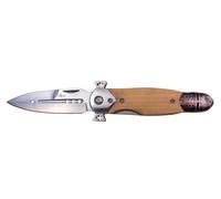 Navaja third n120b, navaja templario, mango de madera de haya con impr