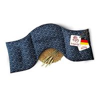 NAVANGO® Almohada Térmica para Microondas Azul Marino I Cojín Cervical Terapéutico para Calor y Frío I Bolsa de Semillas de Canola I 4 Compartimientos Algodón OEKO-Tex