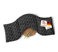 NAVANGO® Almohada Térmica para Microondas con Relleno de Trigo Color Negro I Cojín Cervical Terapéutico para Calor y Frío I Bolsa de Semillas de Trigo I 4 Compartimientos Algodón OEKO-Tex