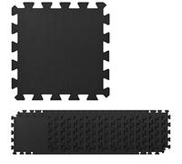 Navaris Alfombra puzle para Fitness - 20x Estera Antideslizante 30 x 30 x 1 CM - Colchoneta Protectora para Entrenamiento Deportivo de 1.8 M² - Negro
