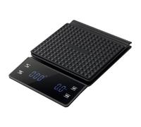 Navaris Bascula Cafe Barista - Peso de Cocina Digital con Temporizador - B Bascula Precision 0,1g - Báscula de Cocina Máx. 3 kg con Pantalla LED - Báscula Cocina Multifuncional